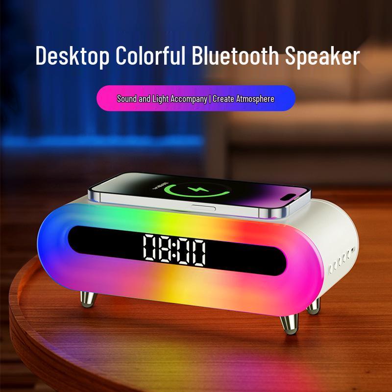 Multifunctional Wireless Charger Desk Lamp with Alarm Clock – Ideal Business Gift