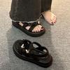 Beach Sandals Muffin Platform Fairy Style Roman Shoes Versatile Fashion Sandals Women's Summer
