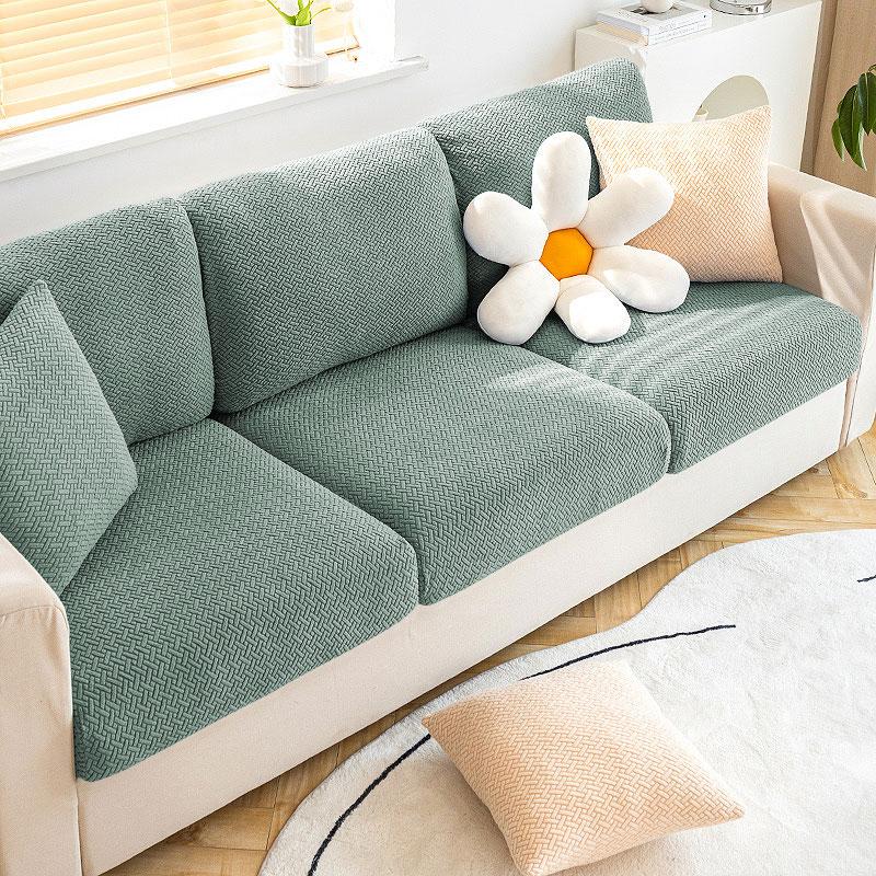 New Jacquard Sofa Seat Covers Stretch Sofa Couch Cover For Living Room Sofa Cushion Cover Protector Removable Washable Slipcover