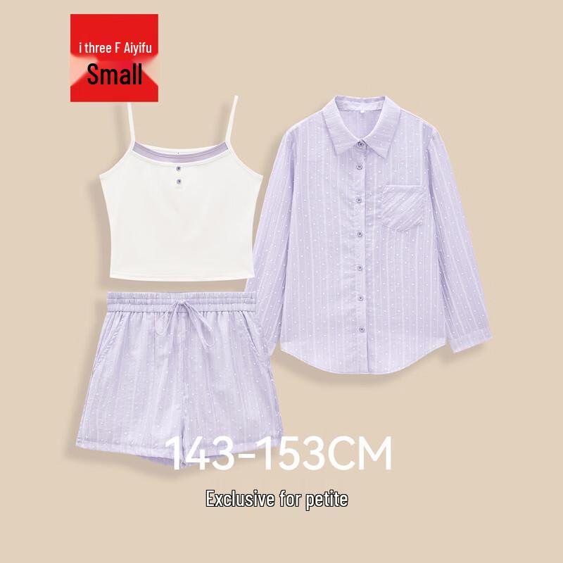 IEF Petite Korean Style Casual Two-Piece Shorts Set XS