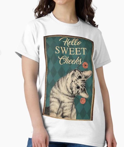 Cute Tabby Cat quotes Gift T-Shirt 3XL