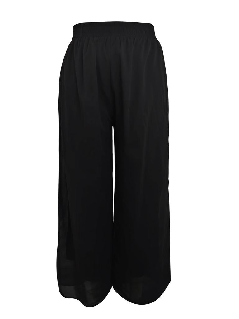 Summer New Style Casual Chiffon Wide Leg Pants Loose Fashion Trousers