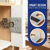 PP Magnetic Hinge Quick Installation Positioning Piece Cabinet Door Installation Point Fixed Plate Woodworking Panel Hinge Tool
