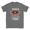Unisex Big Brother Is Watching You 1984 T Shirt  100 Cotton Clothing Short Sleeve Round Collar Tee Shirt Gift Idea TShirts