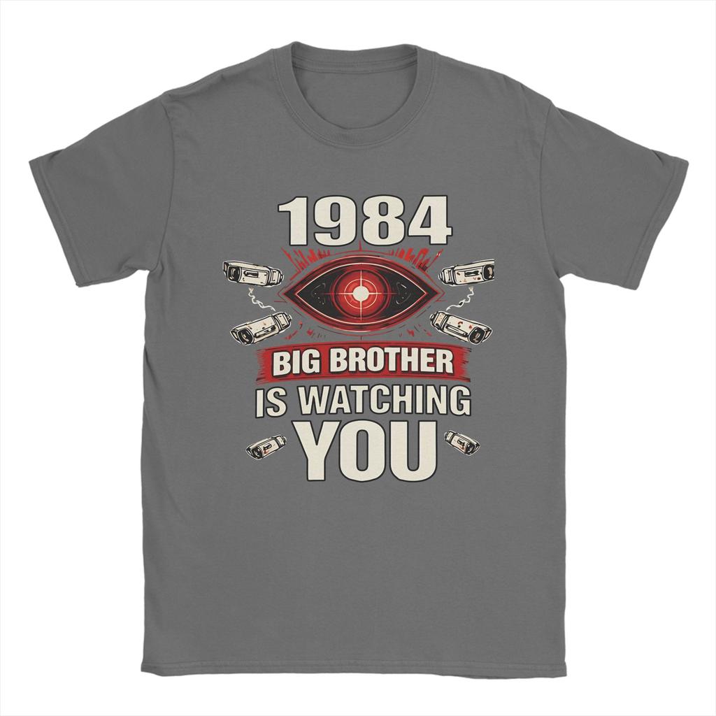 Unisex Big Brother Is Watching You 1984 T Shirt 100 Cotton Clothing Short Sleeve Round Collar Tee Shirt Gift Idea TShirts