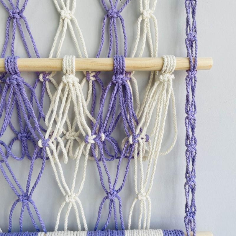 Wood Stuffed Toy Net Hammocks Hanging Toy Organizers Wall Mounted Storage Rack for Nursery Room Bedroom Kids Room Decors