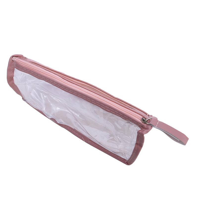Transparent Double Tier Pencil Case Large Capacity Pen Bag School Study Stationery Office Supplies