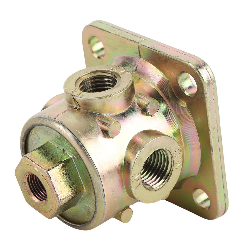 3 Way Valve 90554615PTP Metal 1 8in 1 4in NPT Port High Pressure Proof Stable Performance for Semi Trailer Truck