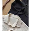 Summer Men's Solid Color Button Down Loose Short Sleeve Casual Shirt
