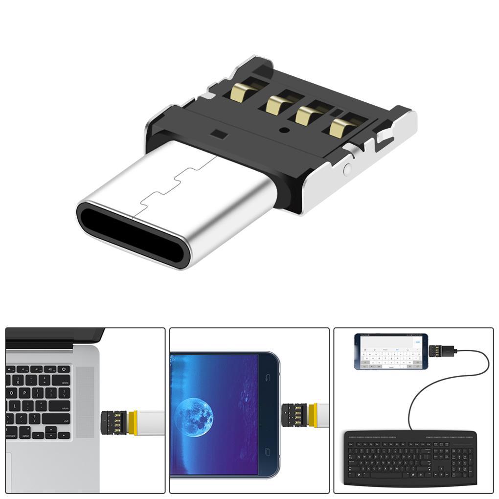Type-C to USB Adapters OTG Converter Man-carried Compatible Connecting Device Solid Tough High Density for Data Transmission