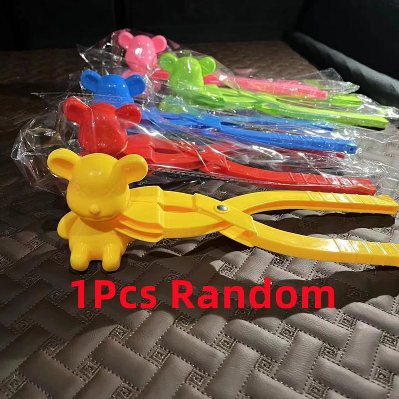 Outdoors Snowball Clip Snow Grasping Clamps Tool Multi-Shape Cartoon Snowballs Grabber Throw Snow Ball Sports Toys Kids Gift