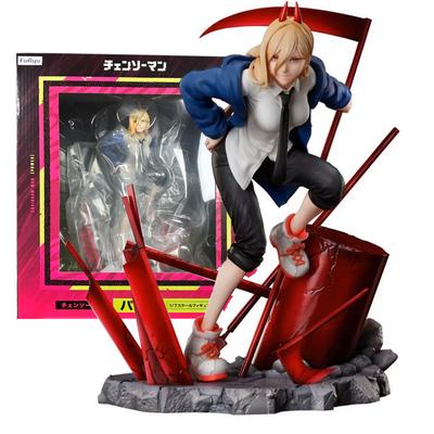 17CM Figura Anime CHAINSAW MAN POWER Scena Fresca Piegata Modello da Scrivania Giocattoli Regali Collezione Ornamenti Decorativi PVC