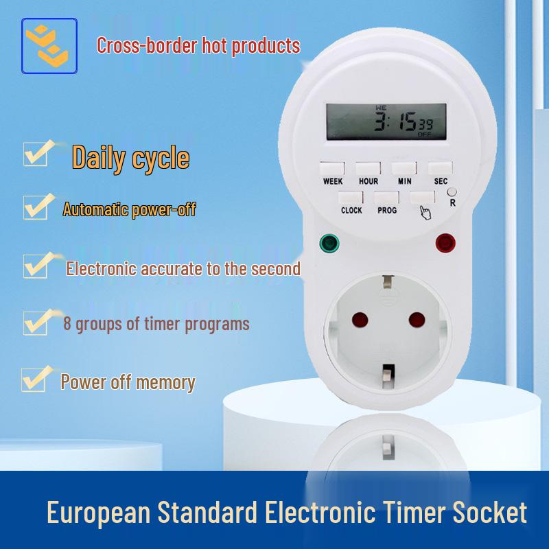 

Smart European Fish Tank Timer Socket ETG-63A
