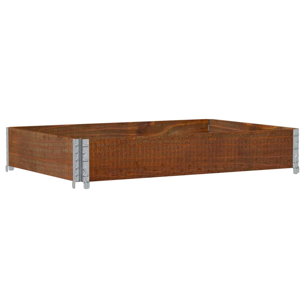 Vidaxl Pallet Extension, Brown, 120X80 Cm, Solid Pine Wood