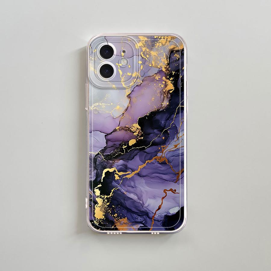 Fashion Marble Phone Case For Apple IPhone 16 16E 15 XS Pro Max 13 14 Plus XR SE 7 8 12 11 Pro Plus Case Cover Funda Coque