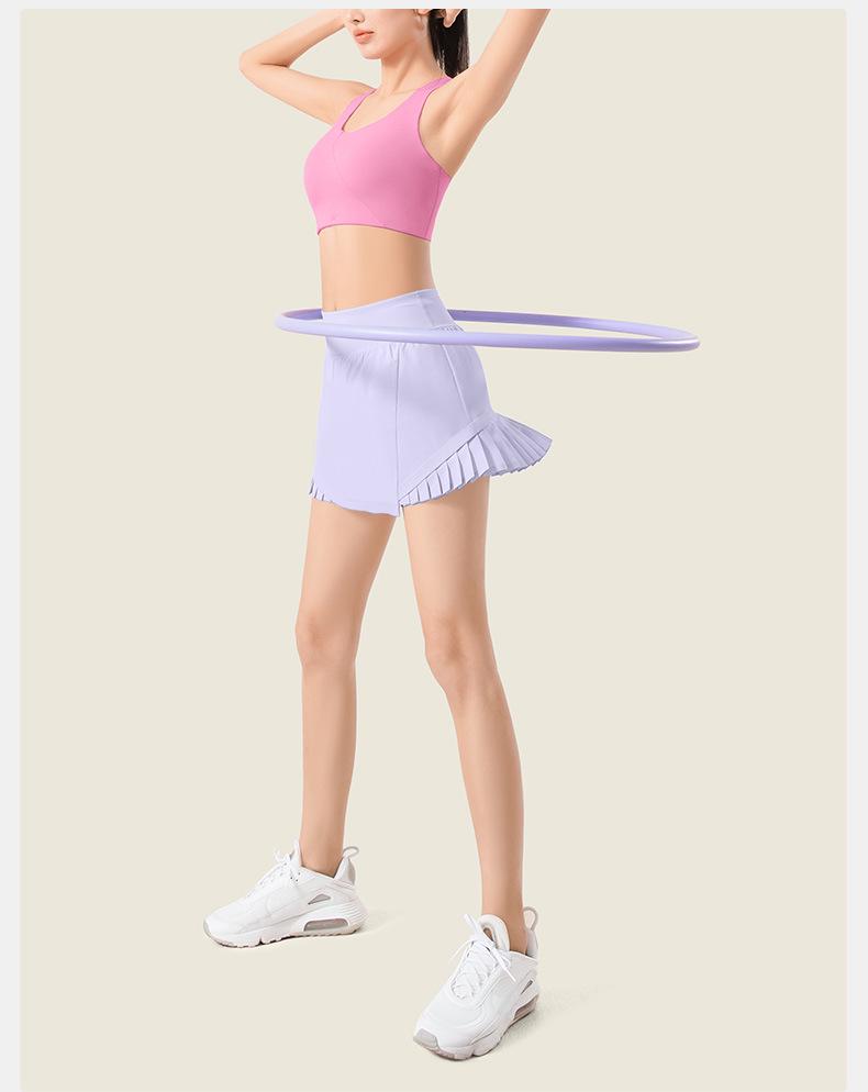 Women's Quick-Dry Elastic Sports Shorts Skirt for Yoga & Dance