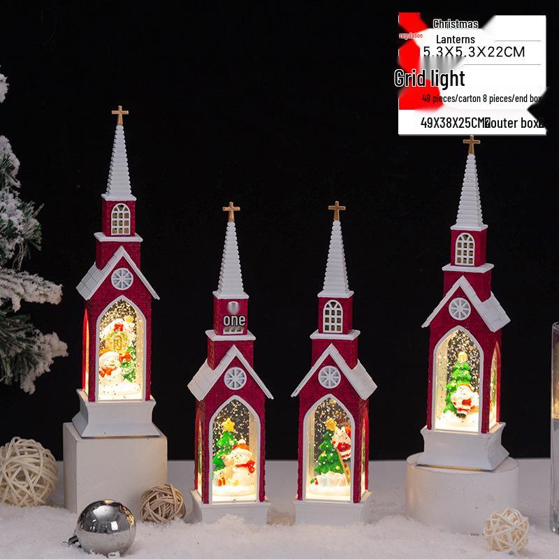 Christmas Crystal Ball Music Box Lantern Ornament