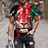 Summer Fashion Short Sleeve T-Shirt 3D Print Tee