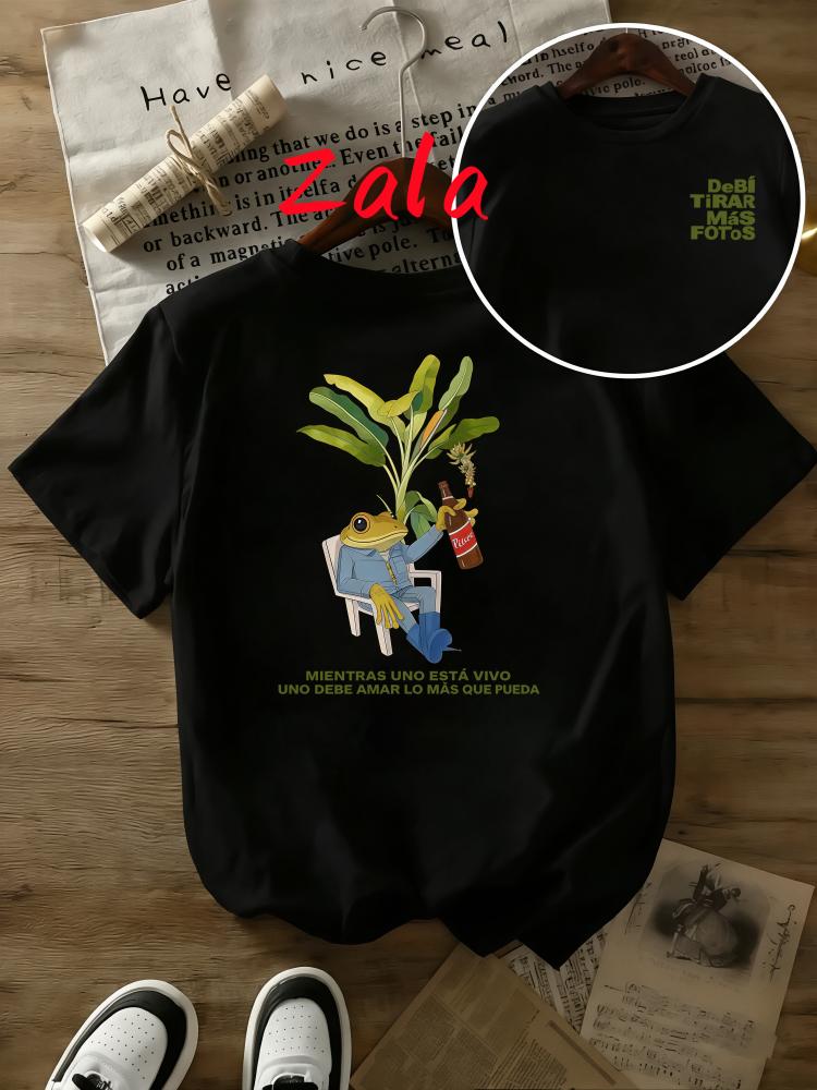 Rapper Bad Bunny Unisexs Tshirt Debi Tirar Mas Fotos Dtmf World Tour Unisex Tshirts Summer Casual Short Sleeved Unisexs Clothing