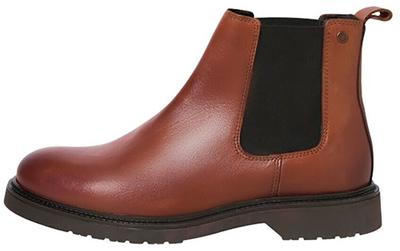 Boots Jack & Jones Vauxhall Leather Chelsea Boots Cognac 12262902