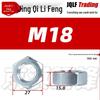 GB 4.8 Grade Blue-White Zinc Plated Galvanized Carbon Steel Hex Nut