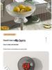 Elegant Ins-Style Fruit Bowl with Drainer - High-Footed Plate for Living Room Snacks and Fruits