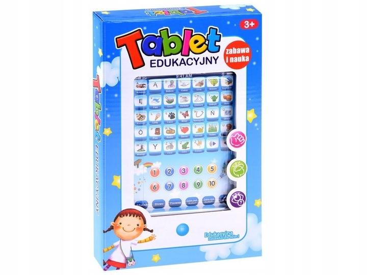 Interaktywny Tablet Edukacyjny Dla Dzieci J.polski Niebieski