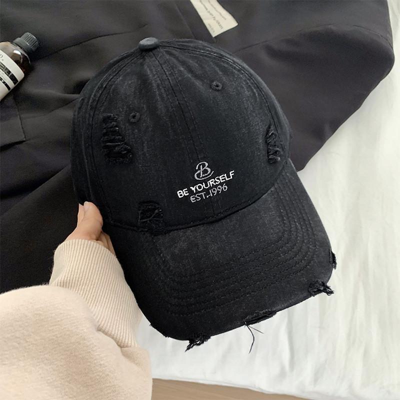 Style Popular Korean Distressed Baseball Hat For Women Great For Summer Spring