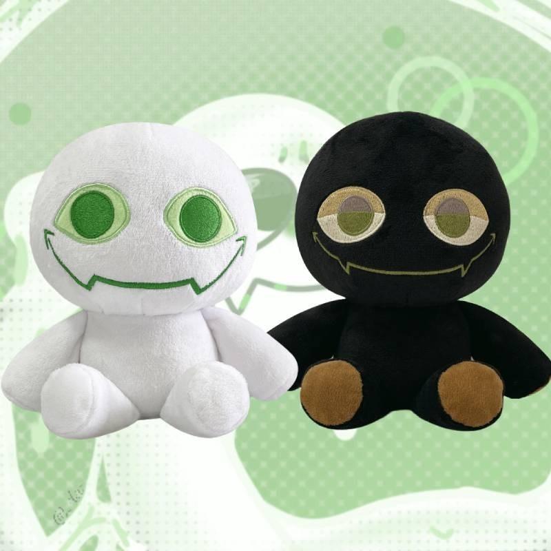 Slap Battles Bob Plüschtier, schwarz-weiße Puppe, PP-Baumwolle, Stofftier, individuelles Design