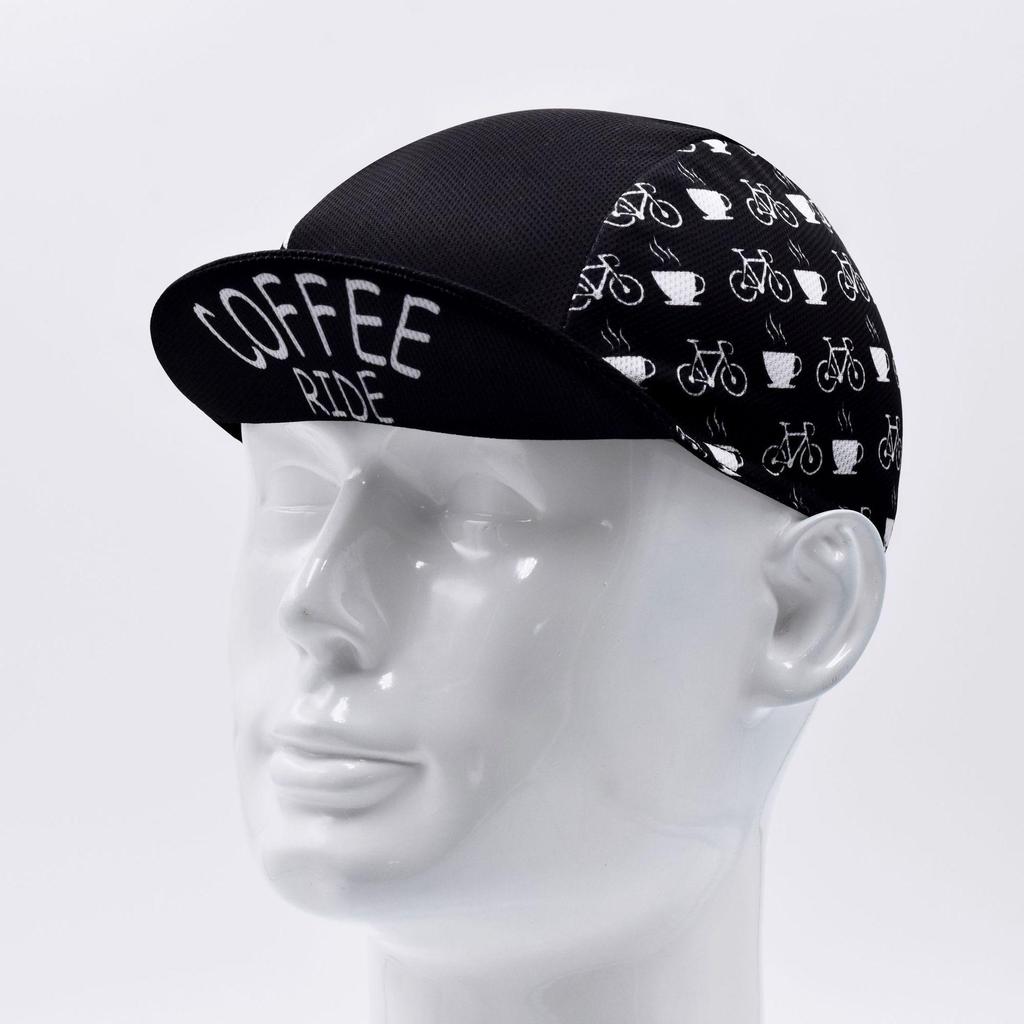 Tryckta cykelkepsar Hjälm Innerkläder snabbtorkande Andningsbar Solskyddshatt