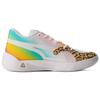 Puma TRC Blaze Court Leopard Men Sneakers White Elektro-Aqua Pink-Lady 377433-01