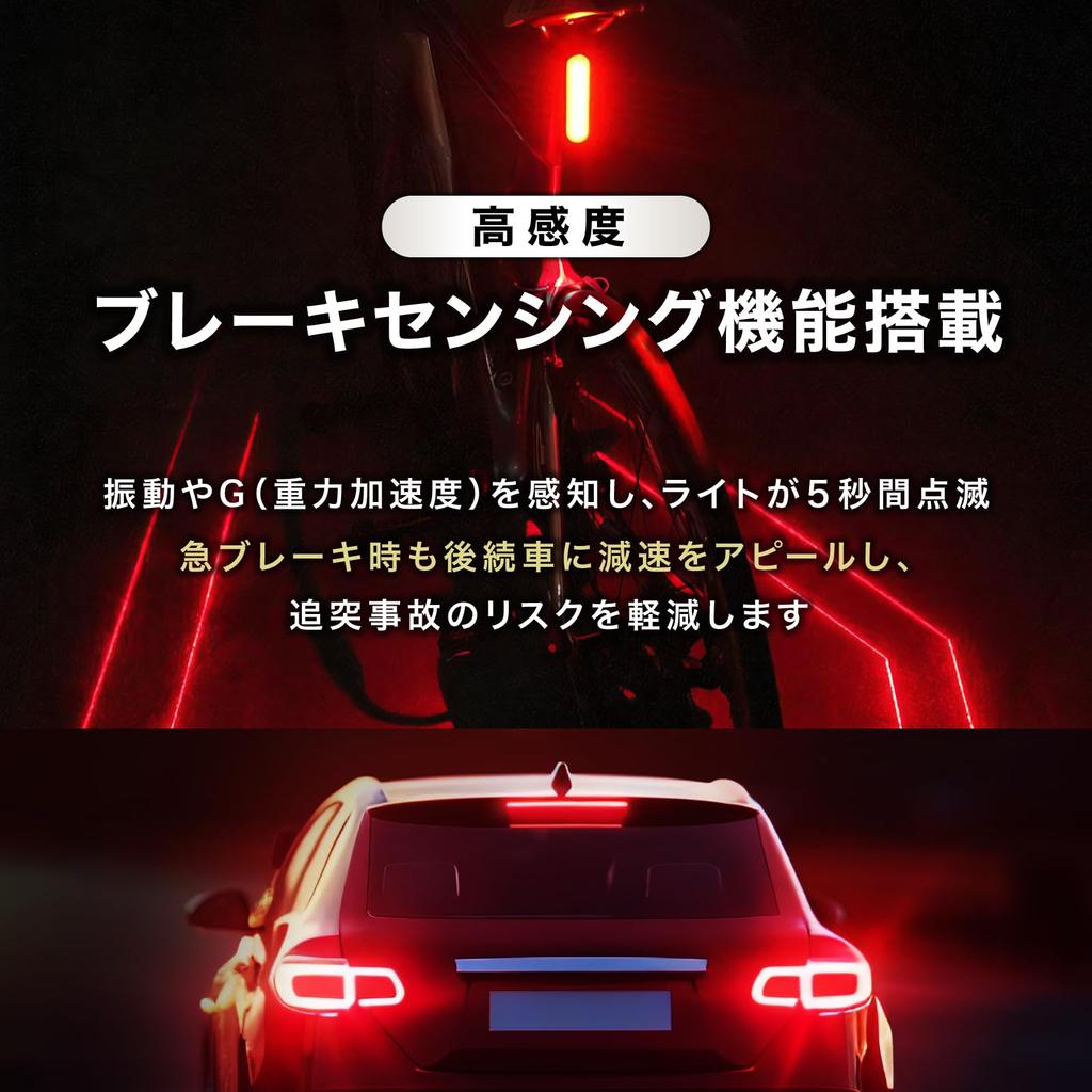 Retron Tail Light for Road Bikes, USB-C Rechargeable, Lightweight, Day and Night Use, for Hiking, Cycling, Commuting, and School