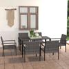 Day and Night - Day and Night Garden Dining Set 7 Pieces Gray Synthetic Rattan