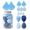 14Pcs/Set Makeup Sponge Kit Latex-Free Foundation Blending Liquid Powder Cream Application Cotton Powder Puff Mini Beauty Sponge Makeup Tools