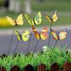 12Pcs Simulated Butterfly Stakes Garden Waterproof Butterfly Ornaments Indoor Outdoor Yard Patio Plant Pot Flower Bed