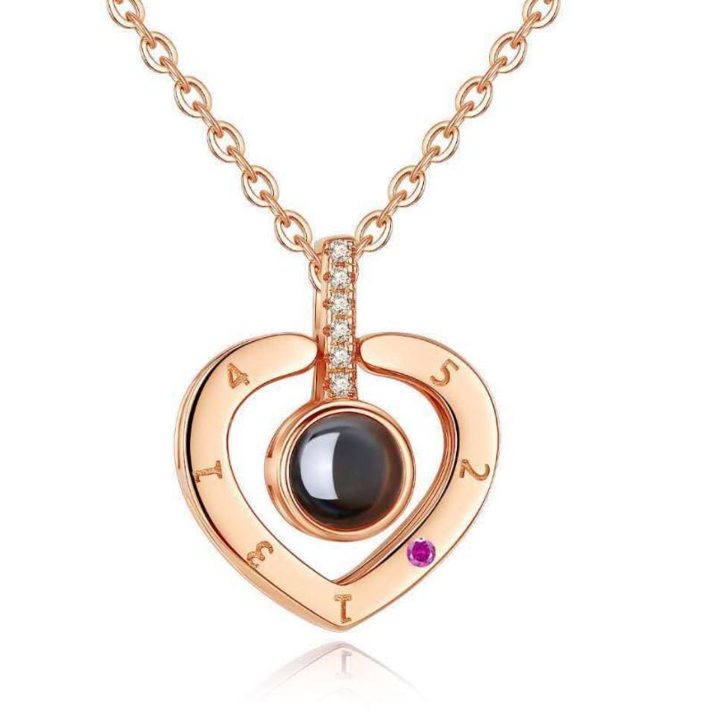 Проекционная подвеска 100 языков Я люблю тебя Модная Высококачественная Простая Универсальная Цепочка на ключицы Подарок