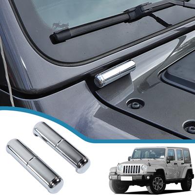 Samolepky ozdobných krytů pantů předního skla pro Jeep Wrangler JL Gladiator JT 2018-2023 Vnější styling