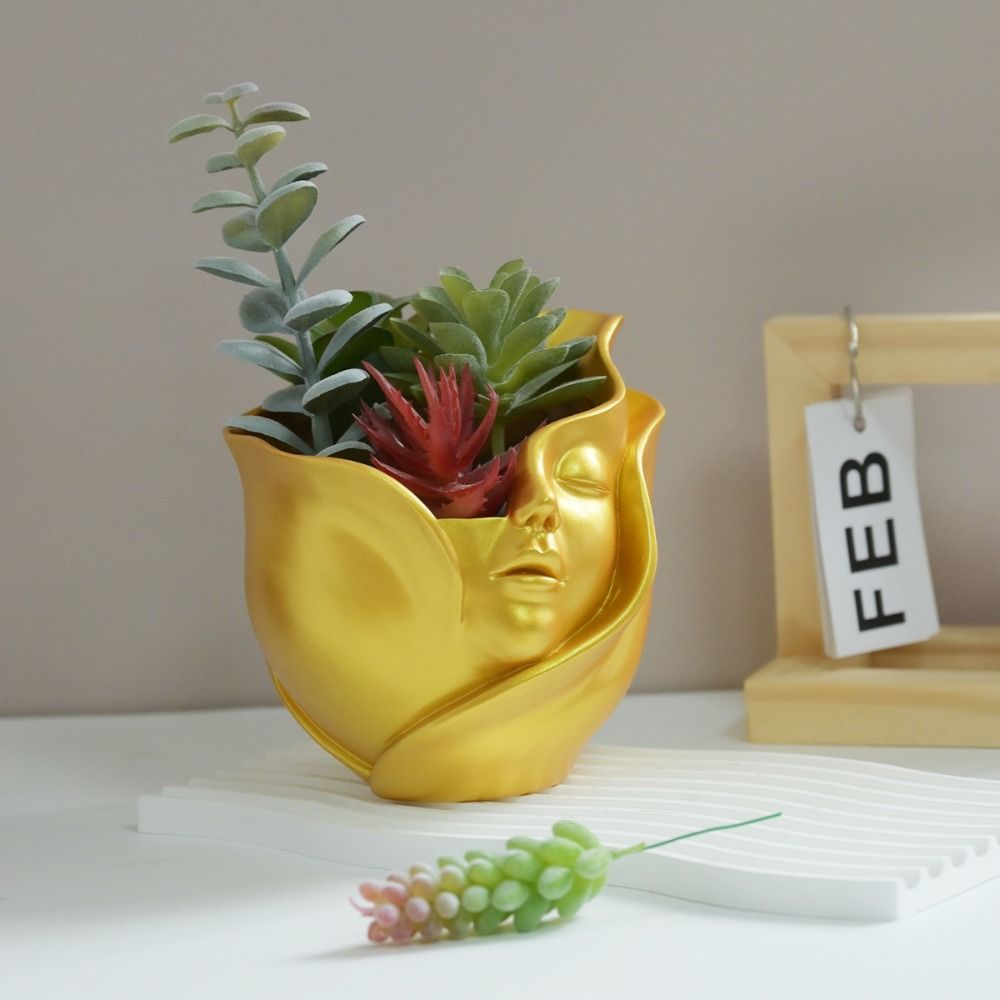 European Style Character Plant Pot Aesthetic Hydroponic Flower Holder Flower Pot  Dried Flower