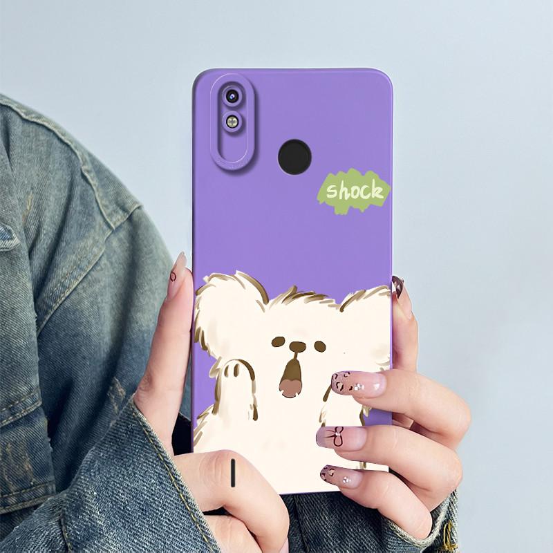 For Tecno Spark 4 Lite / Pop 3 Plus Phone Case Cover KC8S Soft Silicone Sweet Painted Cartoon Funda Lovely Printed Coque Casing