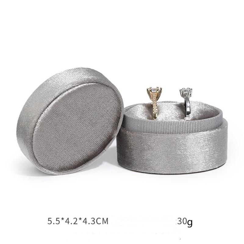 Kord Samt Ringbox 5x5x4cm Kleine Größe Vierfarbig Spot Sechseck Flanell Ring Schmuckschatulle Für Hochzeit & Verlobung