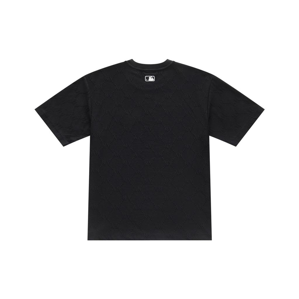 New MLB MONOGRAM Collection New York Yankees SS25 T Shirt Unisex Black 3ATSM1353-50BKS