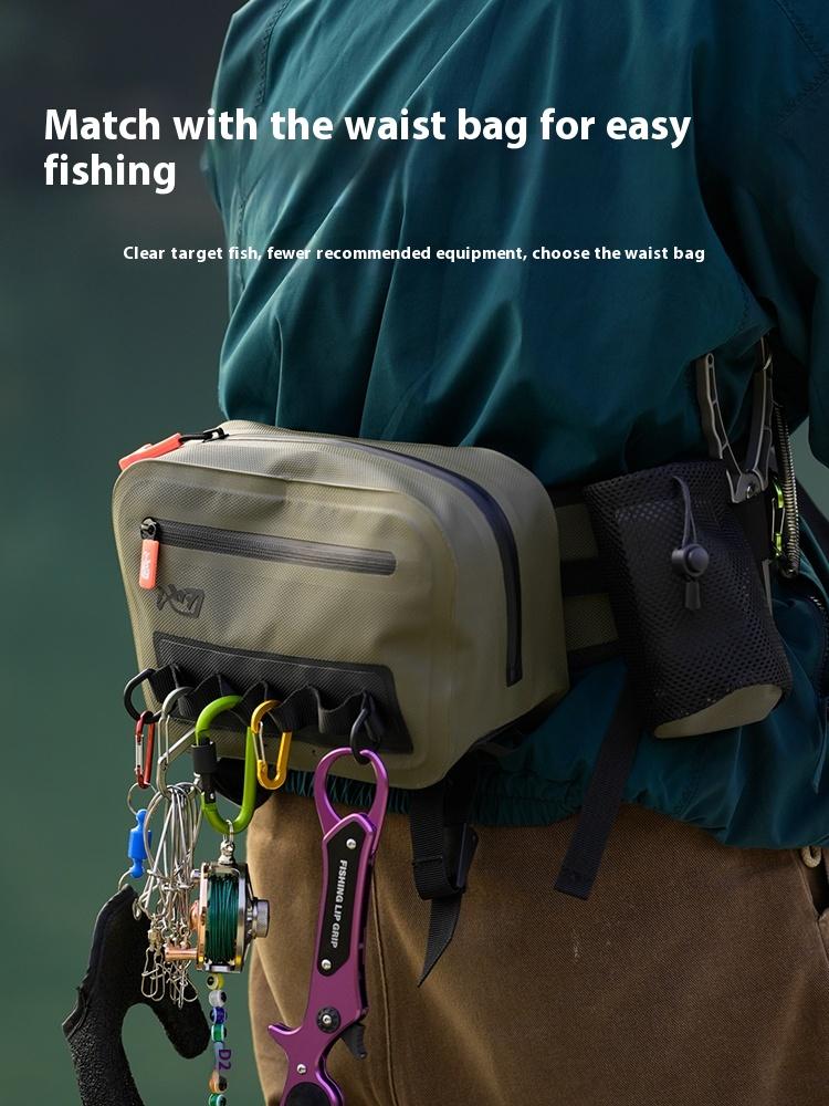 Waterproof Fishing Backpack For Lure Fishing Professional Air-Tight Fishing Bag 9.5L Capacity Lightweight Design 755G