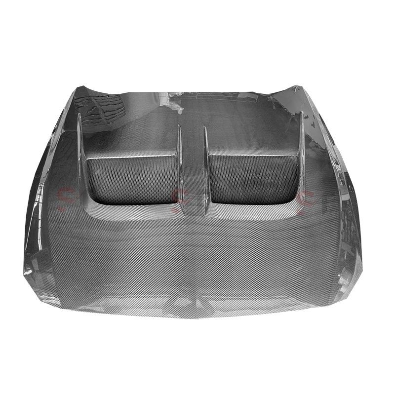 2024+ Ford Mustang Carbon Fiber Engine Hood Body Kit Modification Front Cover