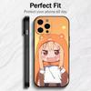 Anime Girl Umaru D-Doma  Phone Case For iPhone17,16,15,14,13,12 Plus,Max Soft Silicone Black Cover