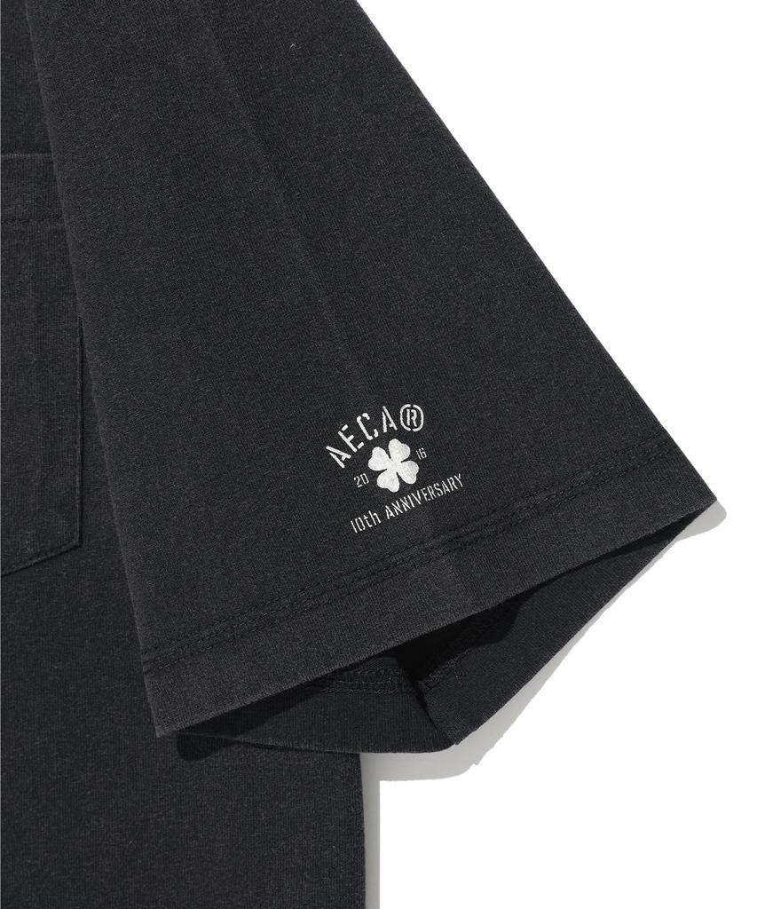 AECA (Woman) Team Aeca Pocket Painted Half Sleeve Tee-Black