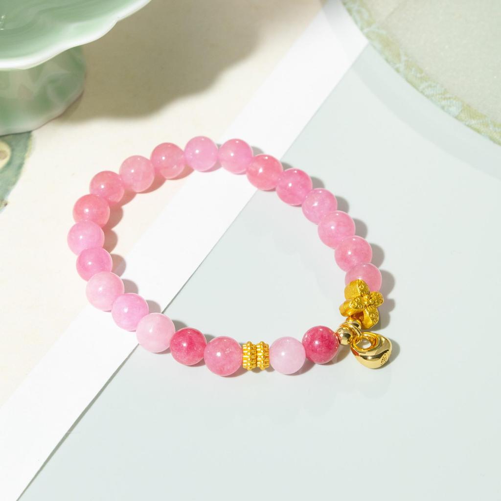 Elegant Crystal Stone Beaded Bracelet: Versatile DIY Jewelry In New Chinese Style for Women