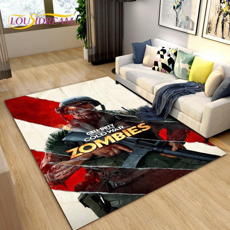 COD, Call of Duty Game ,Gamer Area Rug,Carpets Rug for Living Room Bedroom Sofa Doormat Decoration,Kids Play Non-slip Floor Mat