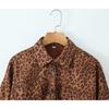 Kaslead New Arrival Women's Clothing Fashion Style Stylish Simple and Versatile Leopard Print Print Short Jacket Cardigan