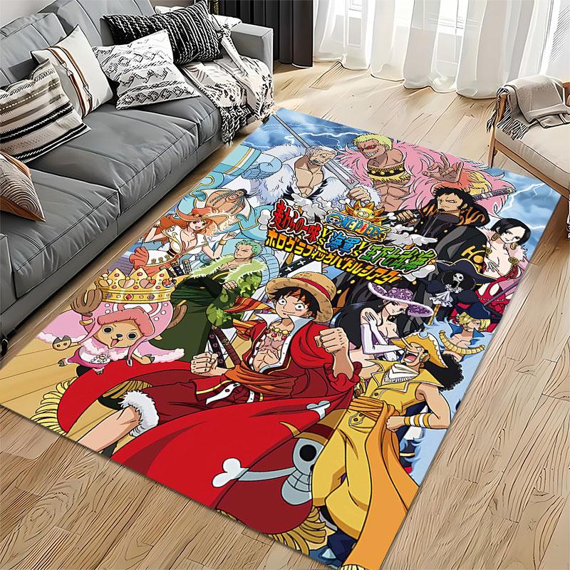 One Piece Anime Character Carpet suitable as a non-slip mat for the living room or bedroom sofa