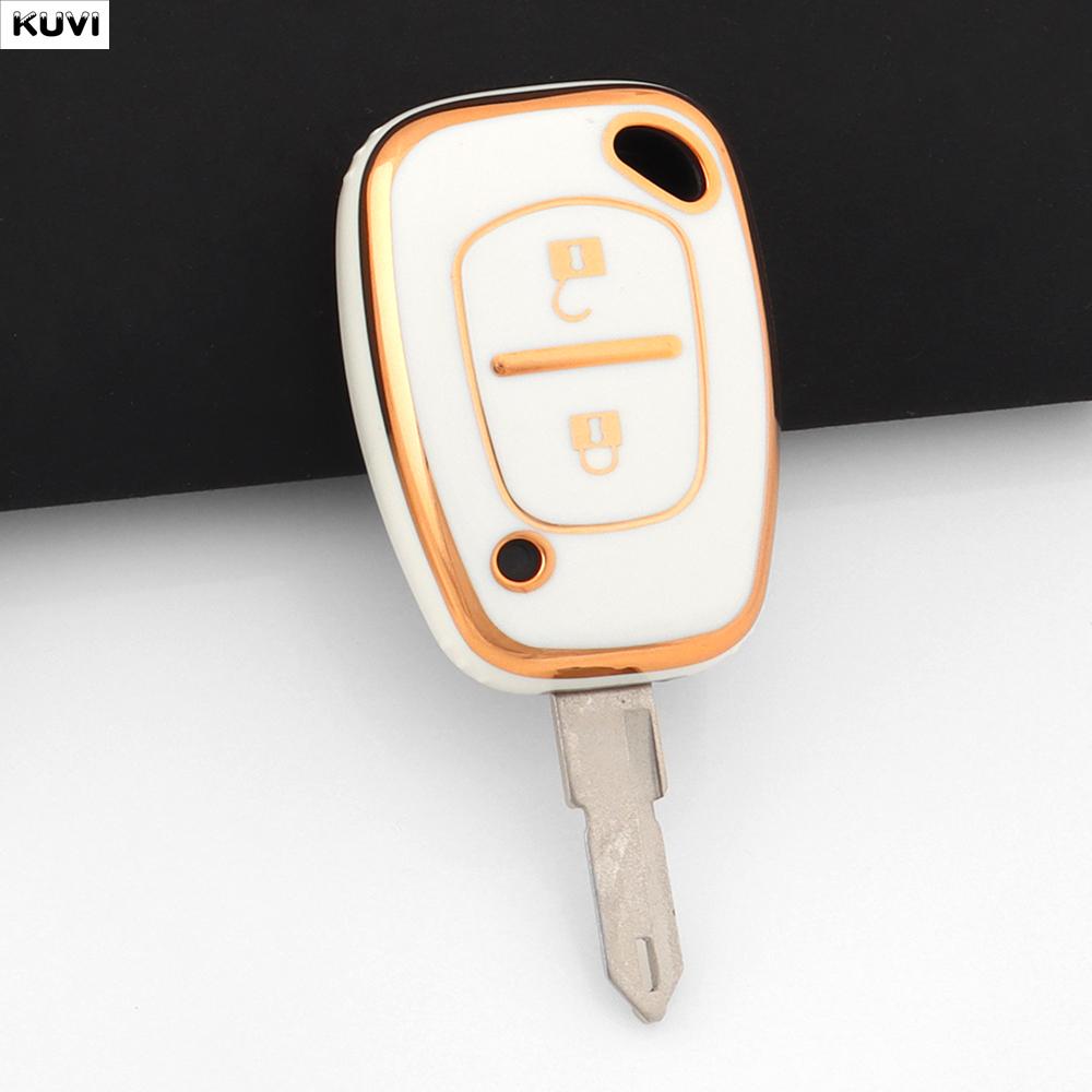 Tpu 2 Button Car Key Case Cover Shell For Renault Kangoo Traffic Master For Opel Vivaro Movano For Nissan Holder Keychain Fob
